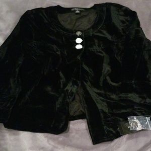 Velvet cropped jacket NWT size 12